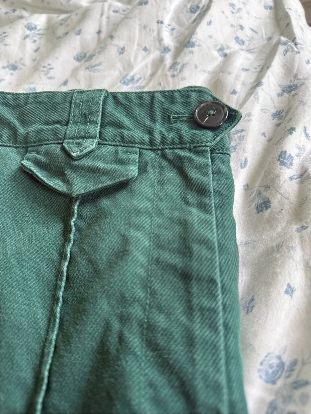 Anthropologie Dark Green Chino Pants